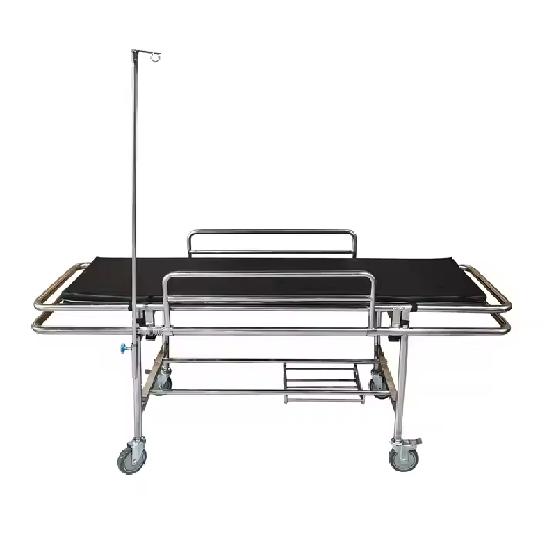 Maca de Exame Hospitalar Ajustável com Estrutura Inox (60x190x80cm)