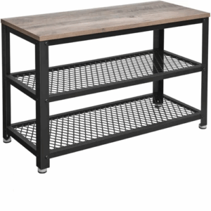 Sapateira / Estante Metálica Industrial 3 Níveis 60x30x60cm