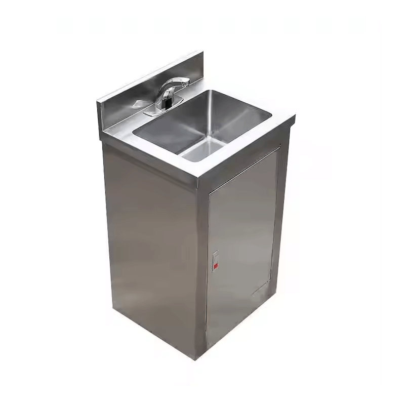 Pia Inox com Torneira Automática hospitalar (50x60x90cm)