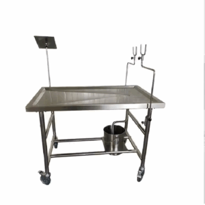 Carrinho de Dissecação / Autópsia Inox 304 com Freios 210x70cm
