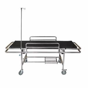 Carrinho de Transferência Hospitalar Inox Simples 190x60cm
