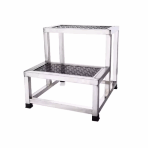 Degrau Auxiliar Hospitalar Inox 1 Degrau Antiderrapante