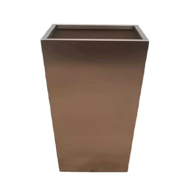 Vaso Decorativo Metálico para Áreas Externas para Jardim e Paisagismo (35x35x40cm)