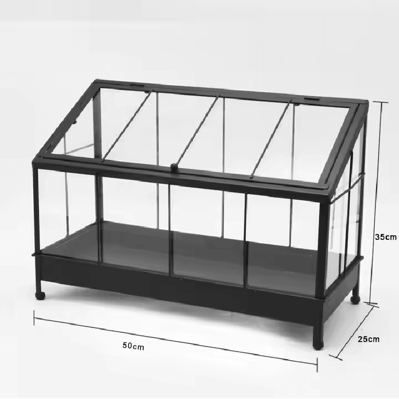Estufa Metálica para Plantas de Pequeno Porte para Jardim e Paisagismo (50x100x120cm)