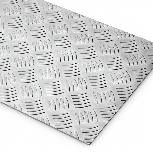 Chapa de Alumínio Antiderrapante Xadrez 3,00mm – 22 x 22 cm (Piso de ônibus)