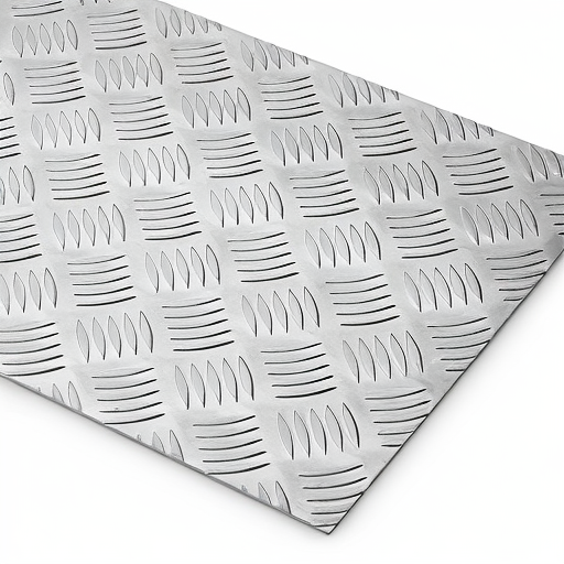 Chapa de Alumínio Antiderrapante Xadrez 3,00mm – 21 x 21 cm (Piso de ônibus)