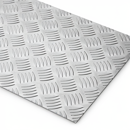 Chapa de Alumínio Antiderrapante Xadrez 3,00mm – 16 x 16 cm (Piso de ônibus)