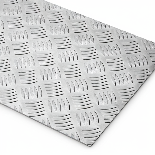 Chapa de Alumínio Antiderrapante Xadrez 3,00mm – 14 x 14 cm (Piso de ônibus)