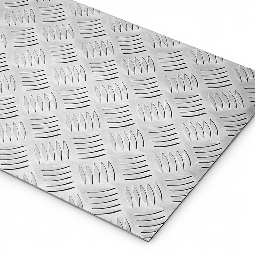 Chapa de Alumínio Antiderrapante Xadrez 3,00mm – 13 x 13 cm (Piso de ônibus)