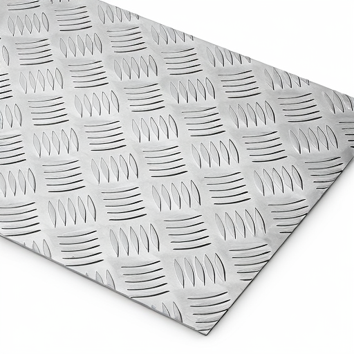 Chapa de Alumínio Antiderrapante Xadrez 3,00mm – 8 x 8 cm (Piso de ônibus)