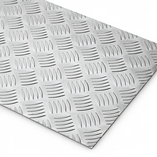 Chapa de Alumínio Antiderrapante Xadrez 3,00mm – 7 x 7 cm (Piso de ônibus)