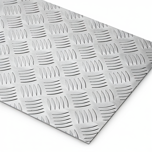 Chapa de Alumínio Antiderrapante Xadrez 3,00mm – 5 x 5 cm (Piso de ônibus)