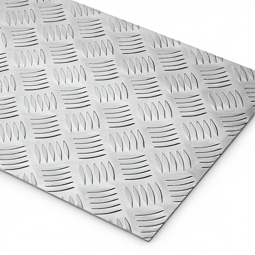 Chapa de Alumínio Antiderrapante Xadrez 3,00mm – 3 x 3 cm (Piso de ônibus)