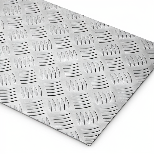 Chapa de Alumínio Antiderrapante Xadrez 3,00mm – 113 x 113 cm (Piso de ônibus)