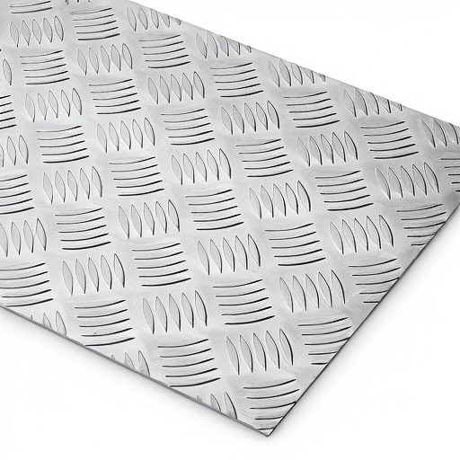 Chapa de Alumínio Antiderrapante Xadrez 2,65mm – 86 x 86 cm (Piso de ônibus)