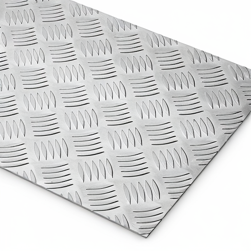 Chapa de Alumínio Antiderrapante Xadrez 2,65mm – 85 x 85 cm (Piso de ônibus)