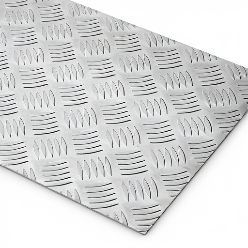 Chapa de Alumínio Antiderrapante Xadrez 2,65mm – 66 x 66 cm (Piso de ônibus)