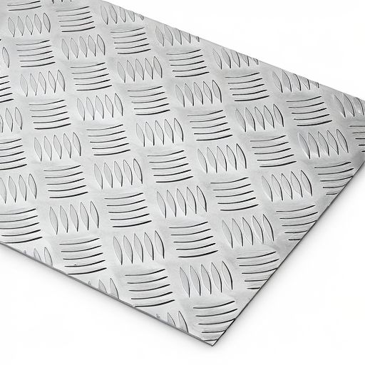 Chapa de Alumínio Antiderrapante Xadrez 2,65mm – 64 x 64 cm (Piso de ônibus)