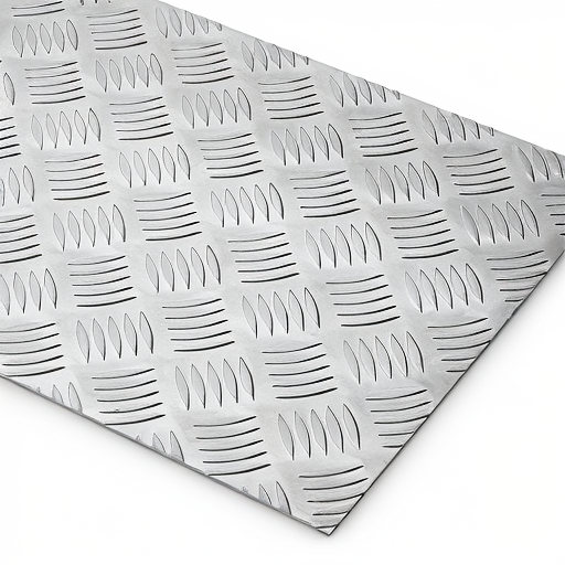 Chapa de Alumínio Antiderrapante Xadrez 2,65mm – 39 x 39 cm (Piso de ônibus)