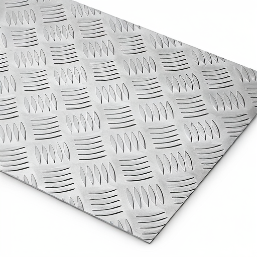 Chapa de Alumínio Antiderrapante Xadrez 2,65mm – 37 x 37 cm (Piso de ônibus)