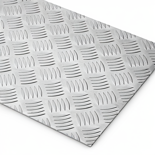 Chapa de Alumínio Antiderrapante Xadrez 2,65mm – 36 x 36 cm (Piso de ônibus)