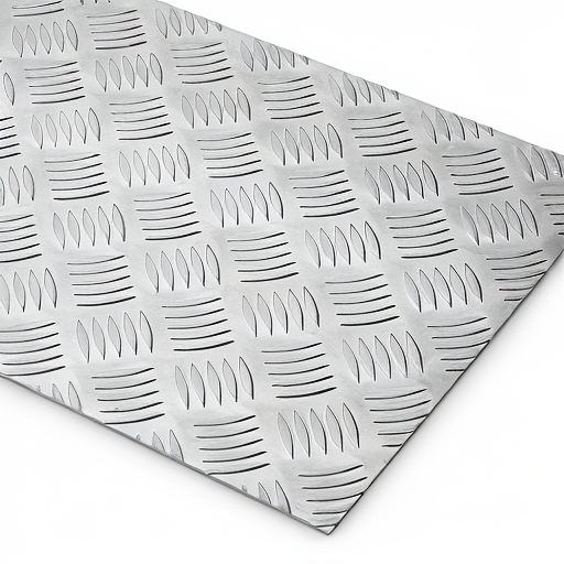 Chapa de Alumínio Antiderrapante Xadrez 2,65mm – 34 x 34 cm (Piso de ônibus)