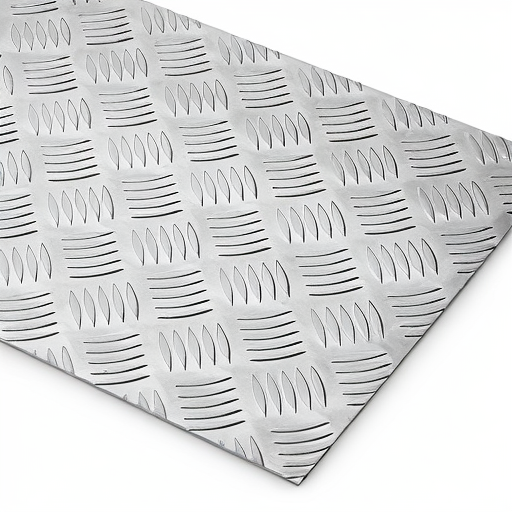 Chapa de Alumínio Antiderrapante Xadrez 3,00mm – 104 x 104 cm (Piso de ônibus)