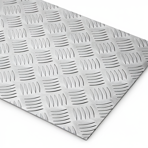 Chapa de Alumínio Antiderrapante Xadrez 2,65mm – 25 x 25 cm (Piso de ônibus)