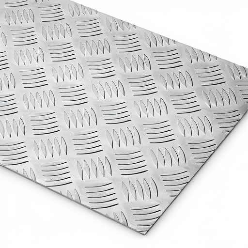 Chapa de Alumínio Antiderrapante Xadrez 2,65mm – 17 x 17 cm (Piso de ônibus)