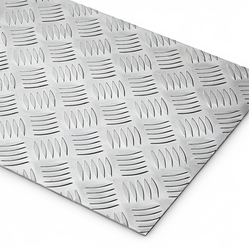 Chapa de Alumínio Antiderrapante Xadrez 2,65mm – 4 x 4 cm (Piso de ônibus)