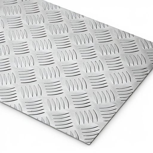 Chapa de Alumínio Antiderrapante Xadrez 2,65mm – 2 x 2 cm (Piso de ônibus)