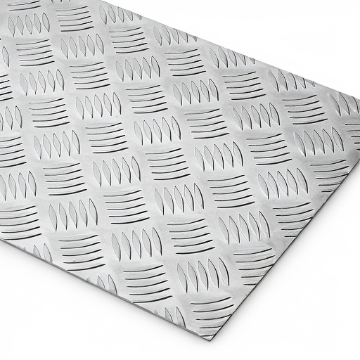 Chapa de Alumínio Antiderrapante Xadrez 2,65mm – 1 x 1 cm (Piso de ônibus)