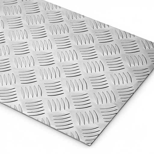 Chapa de Alumínio Antiderrapante Xadrez 1,50mm – 122 x 122 cm (Piso de ônibus)