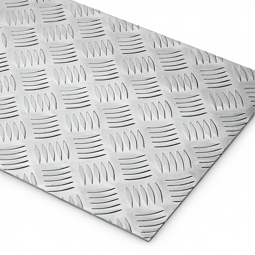 Chapa de Alumínio Antiderrapante Xadrez 1,50mm – 106 x 106 cm (Piso de ônibus)