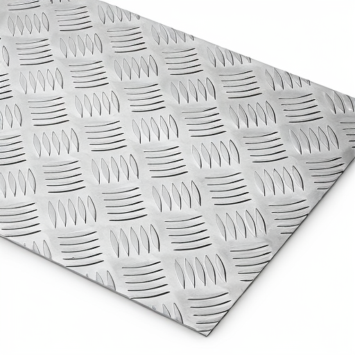 Chapa de Alumínio Antiderrapante Xadrez 1,50mm – 88 x 88 cm (Piso de ônibus)