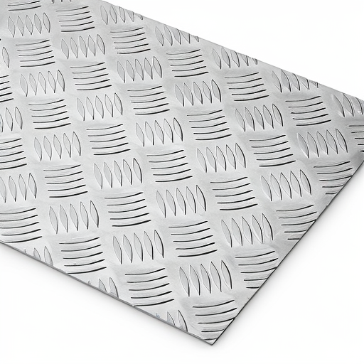 Chapa de Alumínio Antiderrapante Xadrez 1,50mm – 81 x 81 cm (Piso de ônibus)