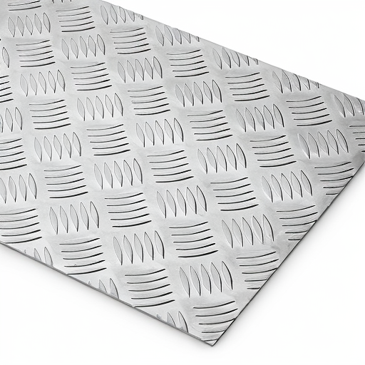 Chapa de Alumínio Antiderrapante Xadrez 1,50mm – 78 x 78 cm (Piso de ônibus)