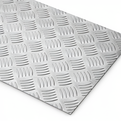 Chapa de Alumínio Antiderrapante Xadrez 1,50mm – 71 x 71 cm (Piso de ônibus)