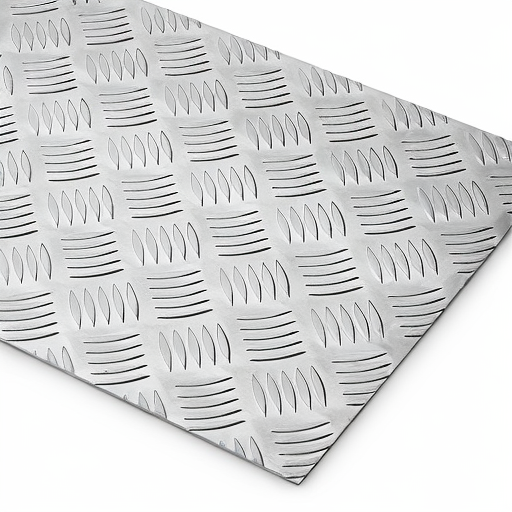 Chapa de Alumínio Antiderrapante Xadrez 1,50mm – 66 x 66 cm (Piso de ônibus)