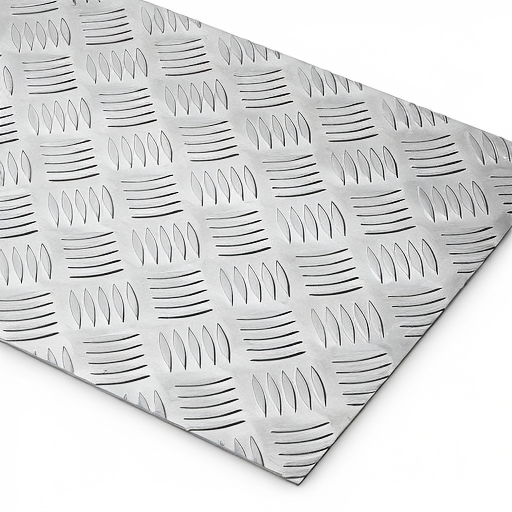 Chapa de Alumínio Antiderrapante Xadrez 1,50mm – 60 x 60 cm (Piso de ônibus)