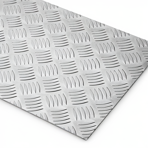 Chapa de Alumínio Antiderrapante Xadrez 1,50mm – 58 x 58 cm (Piso de ônibus)