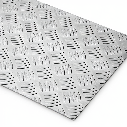 Chapa de Alumínio Antiderrapante Xadrez 3,00mm – 94 x 94 cm (Piso de ônibus)