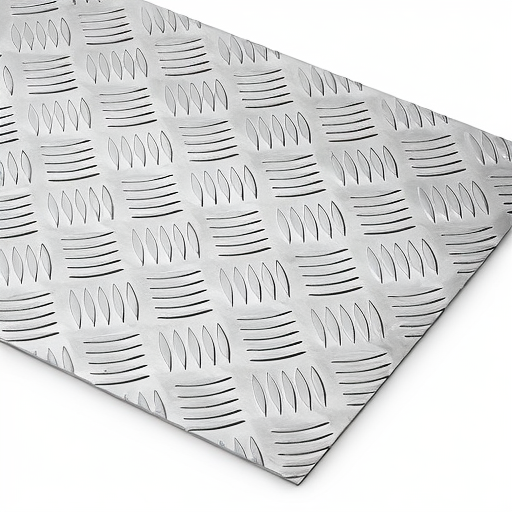 Chapa de Alumínio Antiderrapante Xadrez 1,50mm – 56 x 56 cm (Piso de ônibus)