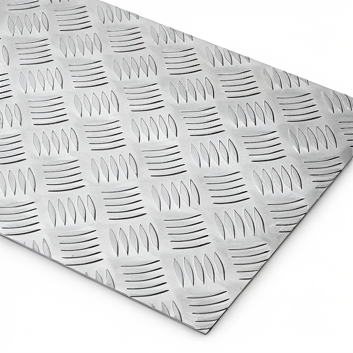 Chapa de Alumínio Antiderrapante Xadrez 1,50mm – 40 x 40 cm (Piso de ônibus)