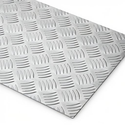 Chapa de Alumínio Antiderrapante Xadrez 3,00mm – 92 x 92 cm (Piso de ônibus)