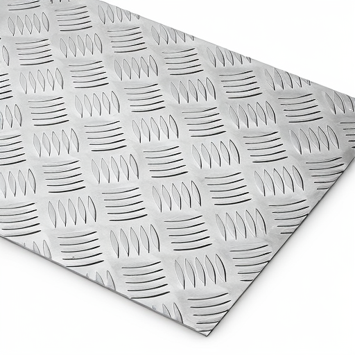 Chapa de Alumínio Antiderrapante Xadrez 1,50mm – 32 x 32 cm (Piso de ônibus)