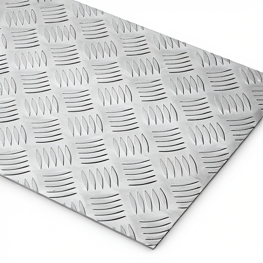 Chapa de Alumínio Antiderrapante Xadrez 1,50mm – 30 x 30 cm (Piso de ônibus)