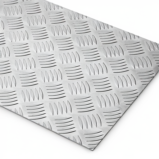 Chapa de Alumínio Antiderrapante Xadrez 1,50mm – 26 x 26 cm (Piso de ônibus)