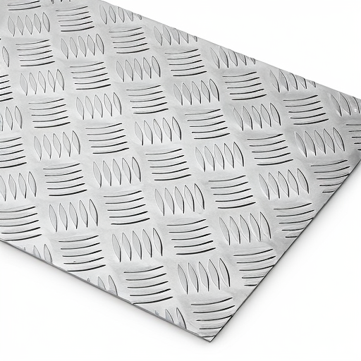 Chapa de Alumínio Antiderrapante Xadrez 1,50mm – 22 x 22 cm (Piso de ônibus)