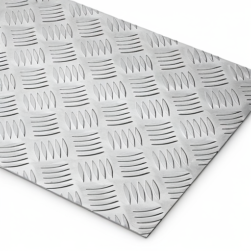 Chapa de Alumínio Antiderrapante Xadrez 1,50mm – 19 x 19 cm (Piso de ônibus)